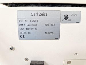 Thumbnail image of Zeiss Axiovert M 100 Microscope System with LSM510 META & Lasos Laser Setup Lab