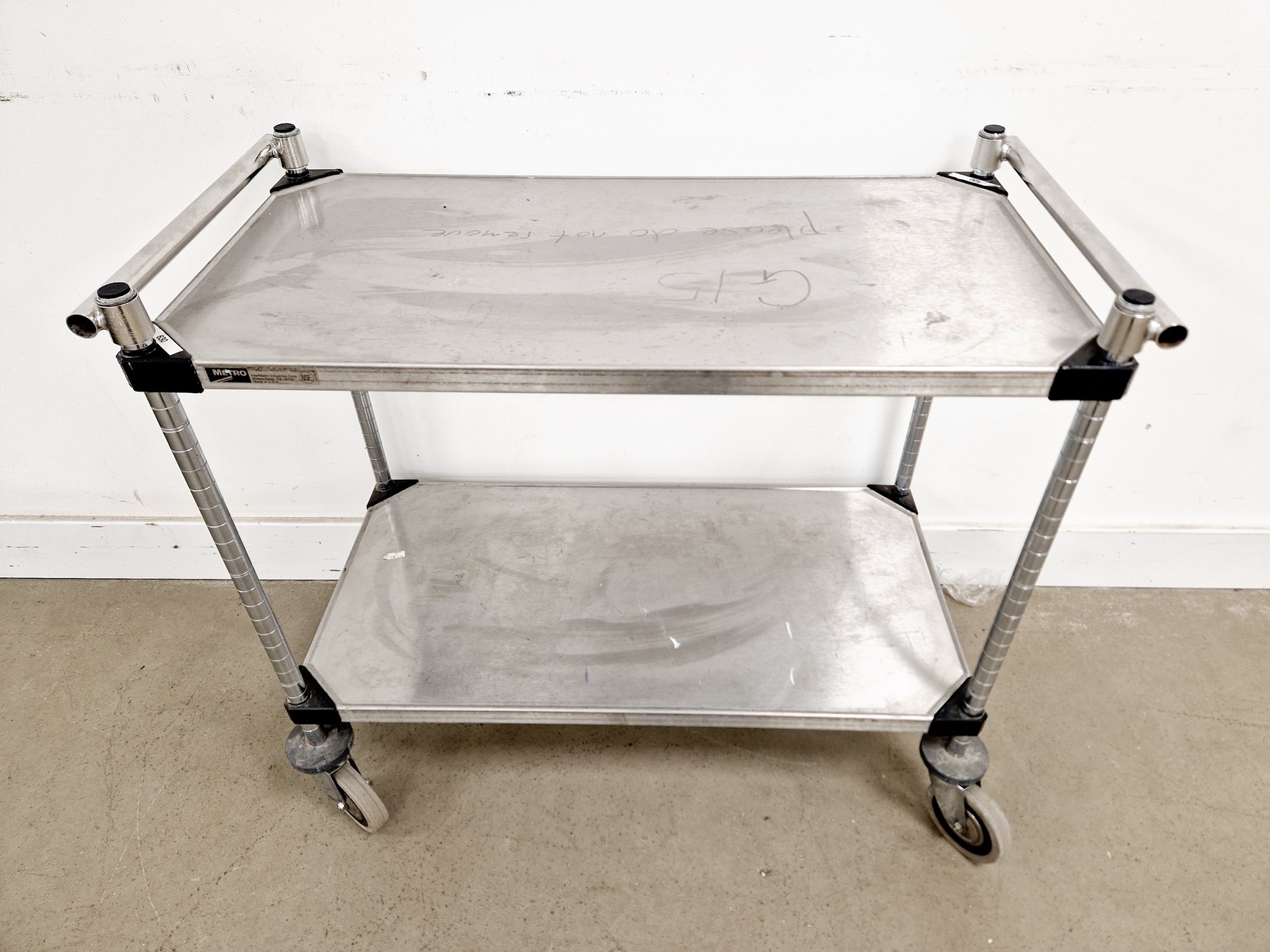 Image of Metal Trolley L x 97 W x 46 H x 85cm Lab