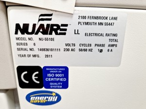 Thumbnail image of Nuaire NU-5510E Series 6 Lab CO2 Incubator