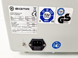 Thumbnail image of Sigma 2-6E Benchtop Centrifuge w/ 11070 Swing-Out Rotor with 4 x Bucket Lab