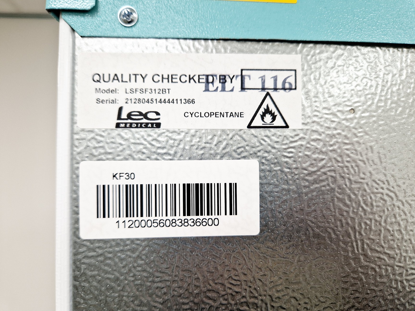 Image of LEC LSFSF312BT Laboratory Medical Freezer