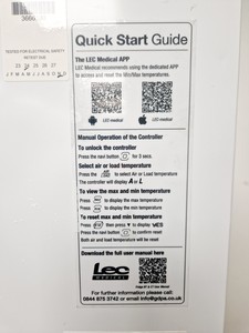 Thumbnail image of LEC Medical LSFSF312BT Laboratory Freezer Lab