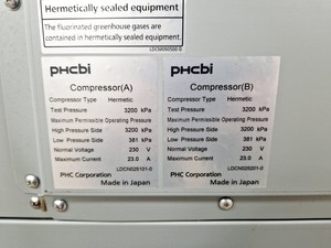 Thumbnail image of PHCBI MDF-DU702VX-PE Twin Guard -86ºc ULT Freezer Lab