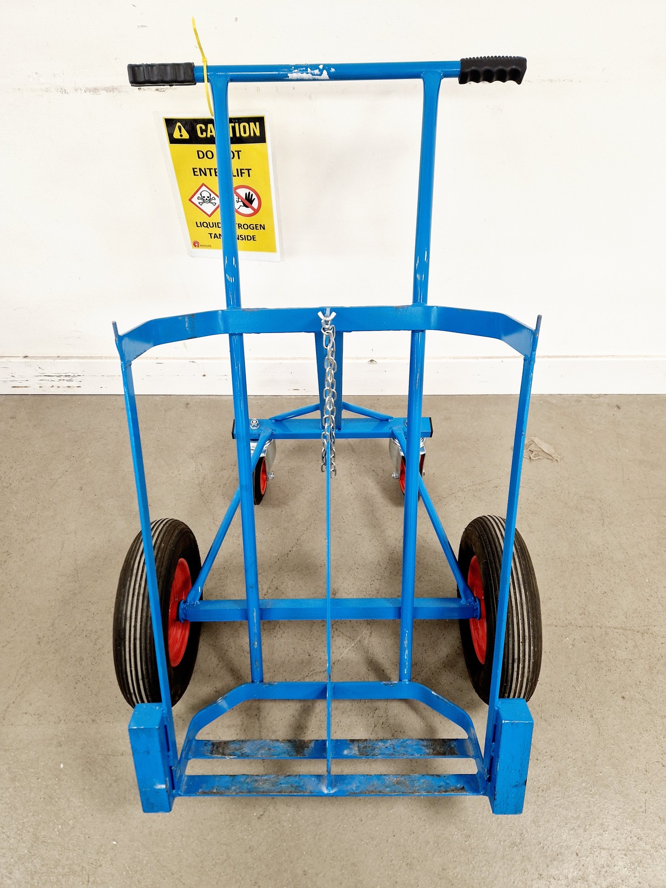 Image of Dual Compartment Liquid Nitrogen Tank Trolley 