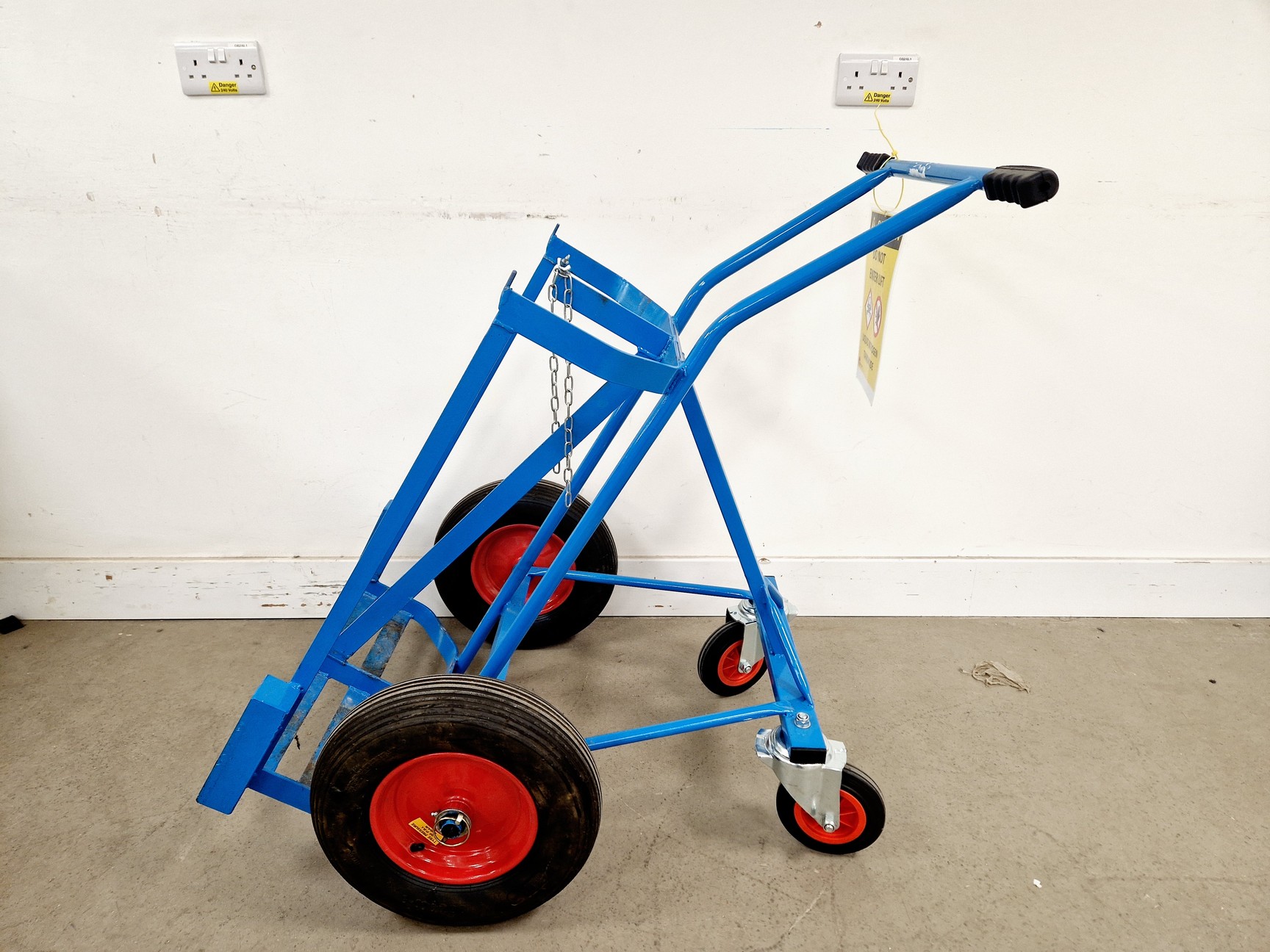 Image of Dual Compartment Liquid Nitrogen Tank Trolley 