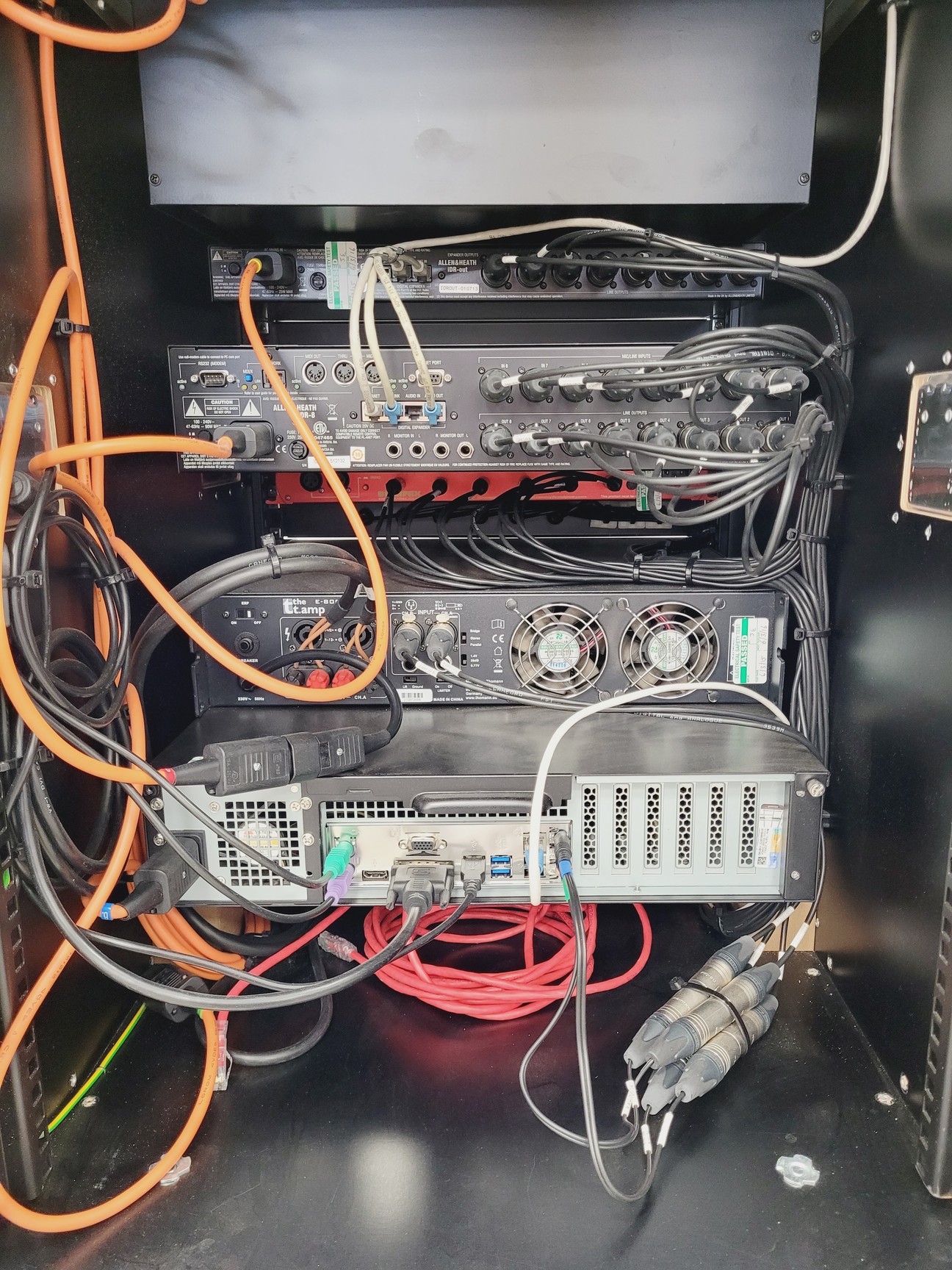 Image of Allen & Heath iDR-8 Broadcast System, E-800, Redbox RB-HD-6, P48 AT2020