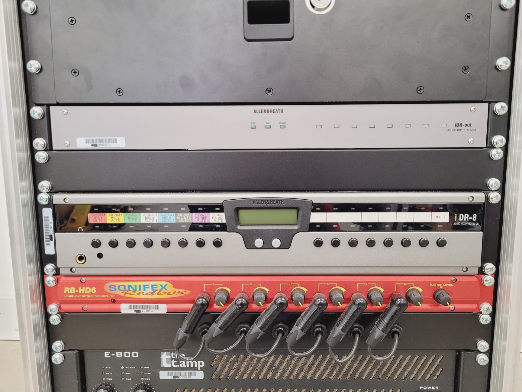 Image of Allen & Heath iDR-8 Broadcast System, E-800, Redbox RB-HD-6, P48 AT2020