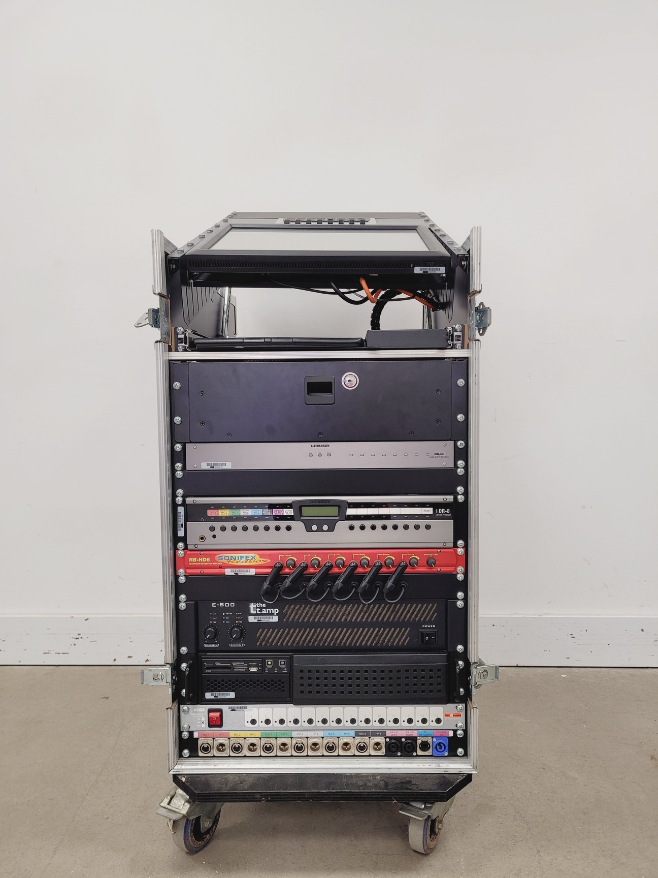 Image of Allen & Heath iDR-8 Broadcast System, E-800, Redbox RB-HD-6, P48 AT2020