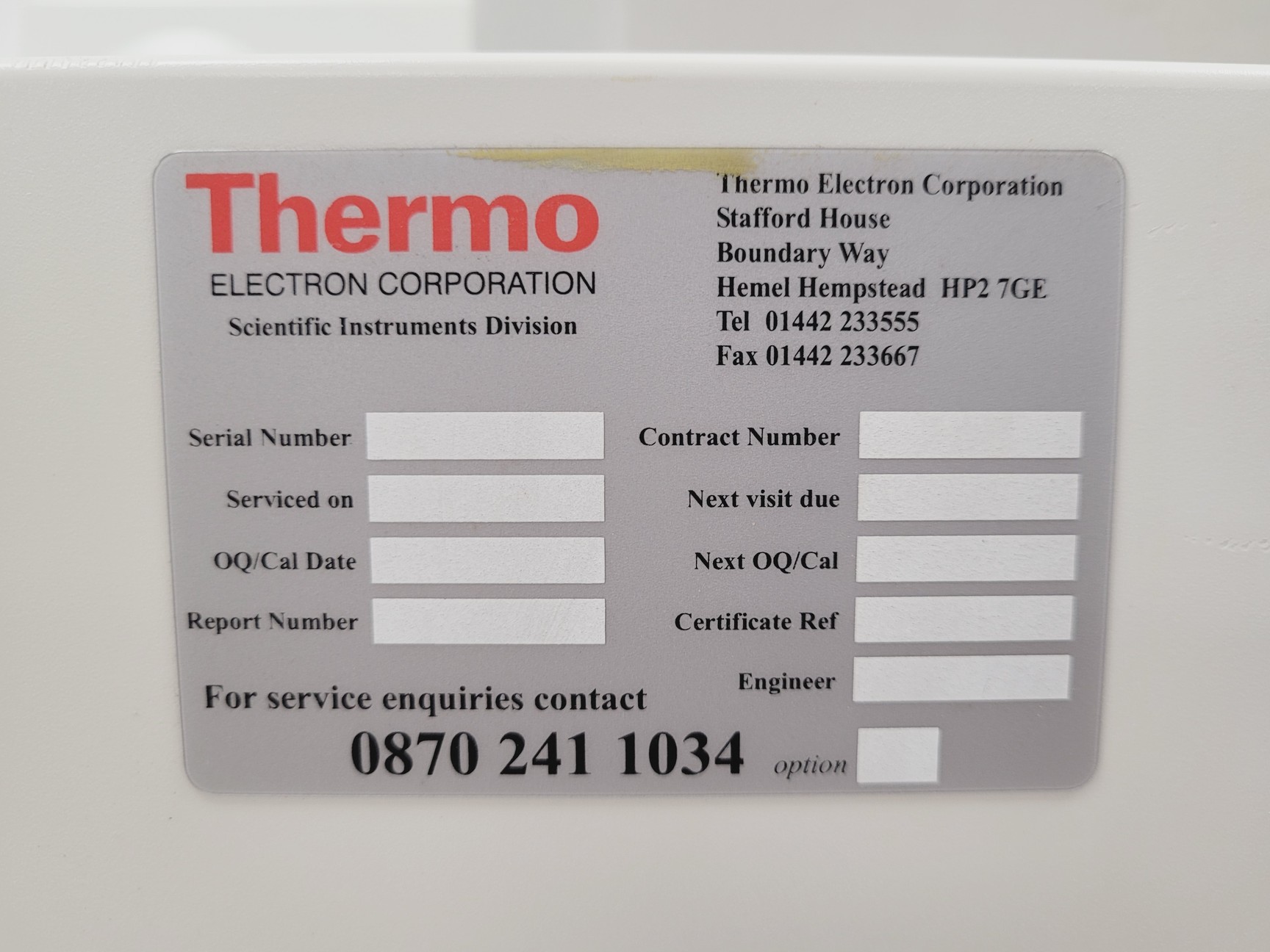 Image of Thermo Elemental Model Type Solaar S2 AA Series Spectrometer