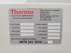 Thumbnail image of Thermo Elemental Model Type Solaar S2 AA Series Spectrometer