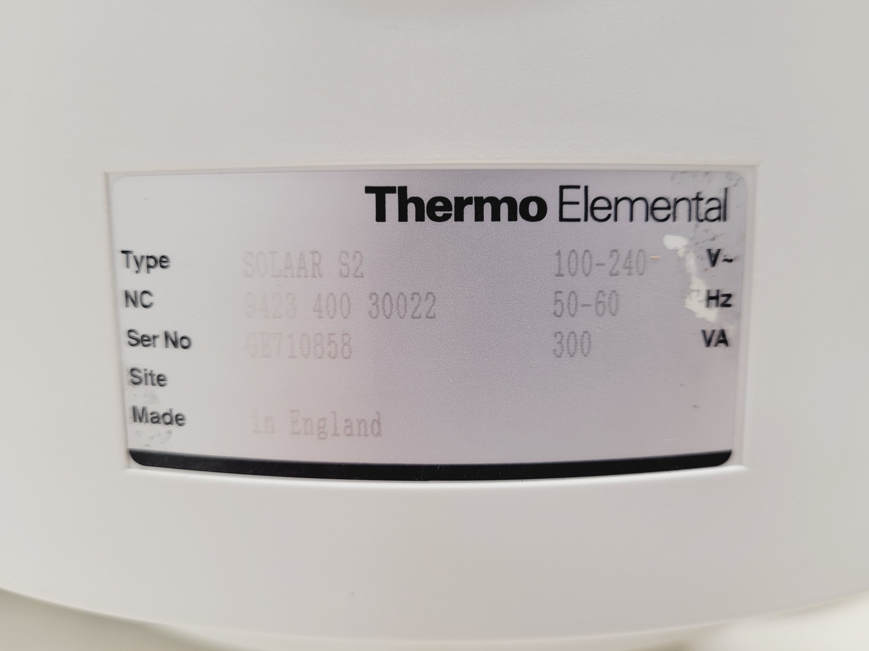 Image of Thermo Elemental Model Solaar S2 AA Series Spectrometer