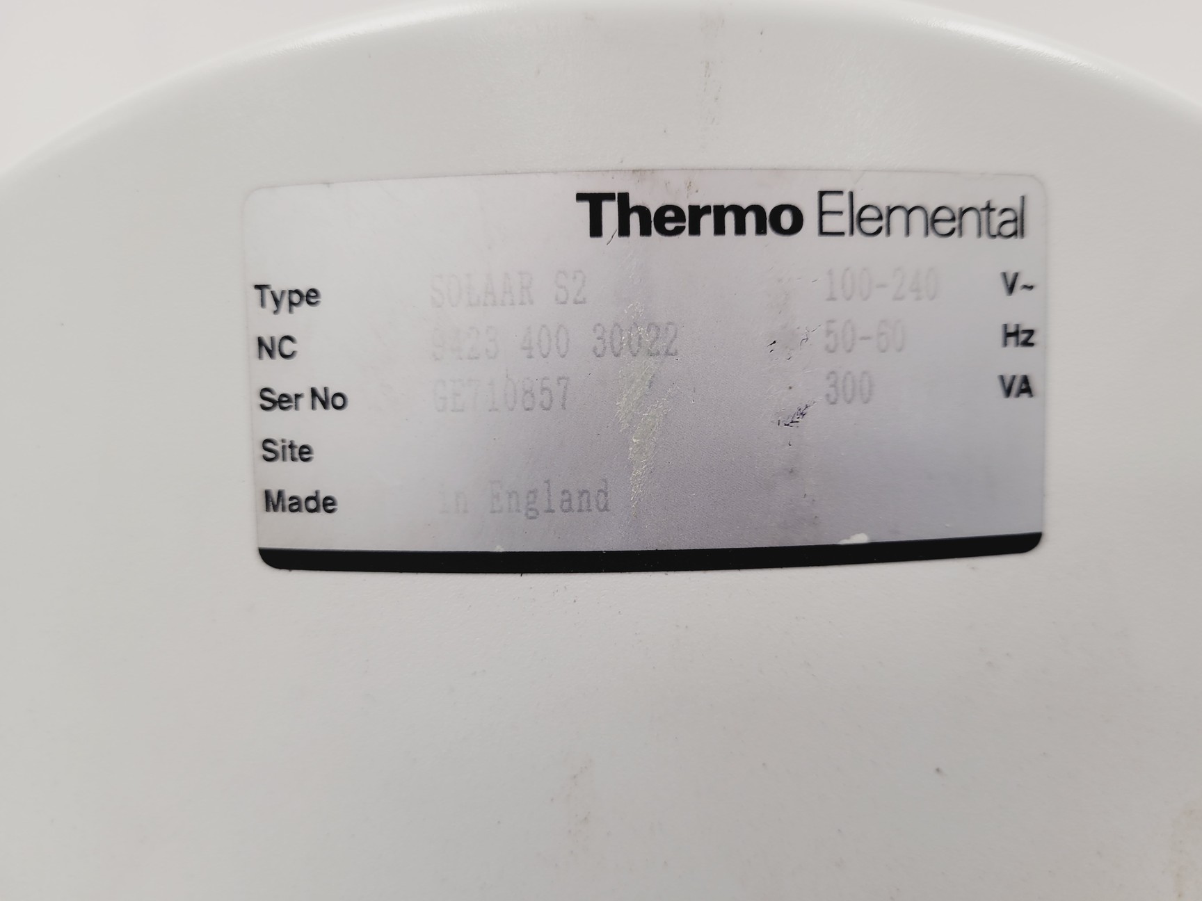 Image of Thermo Elemental Type Solaar S2 AA Series Spectrometer Lab