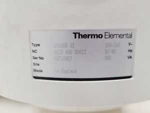 Thumbnail image of Thermo Elemental Type Solaar S2 AA Series Spectrometer Lab