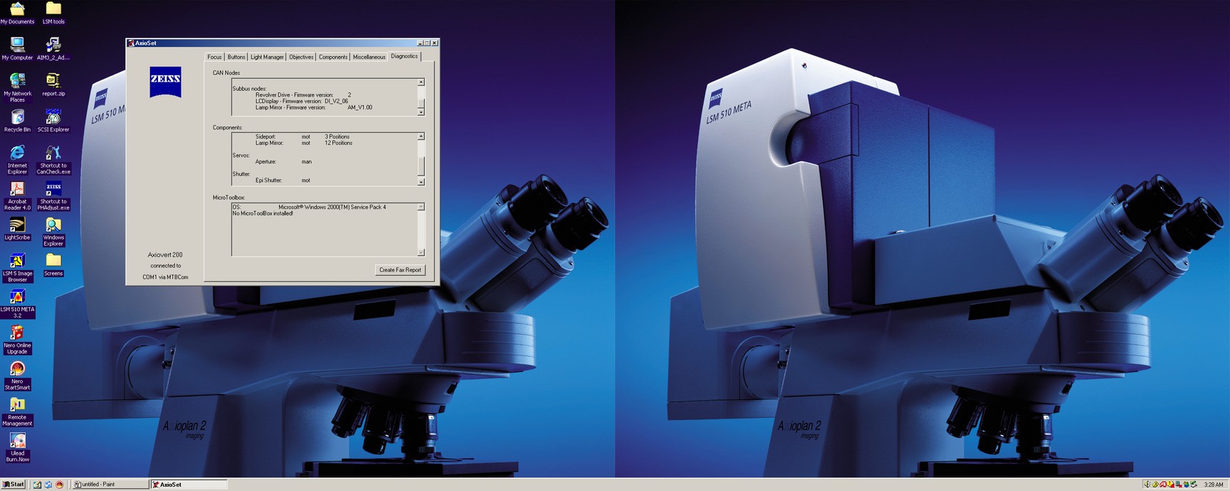 Image of Zeiss LSM510 META Confocal System - Axiovert 200M Multi-Laser System Lab