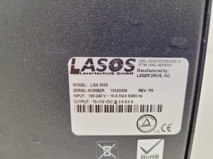 Thumbnail image of Lasos LGN 3000 PSU & LGK 7812 ML4 450-530NM Laser