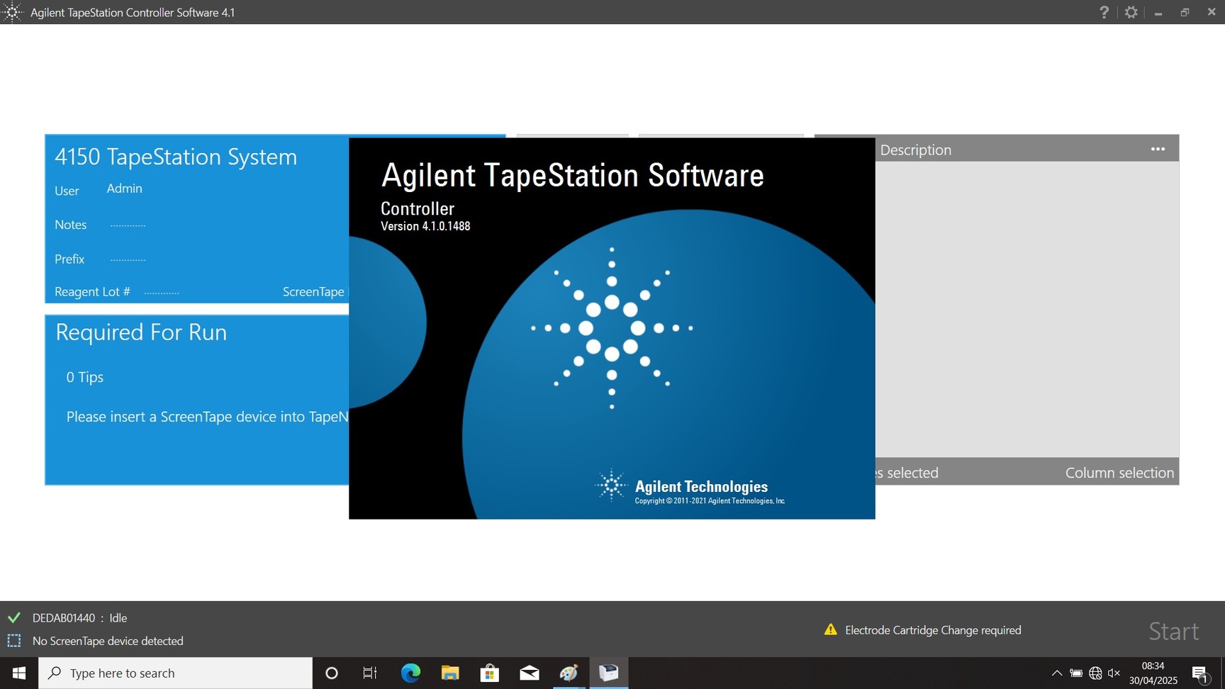 Image of Agilent 4150 TapeStation System With Laptop & Software Lab