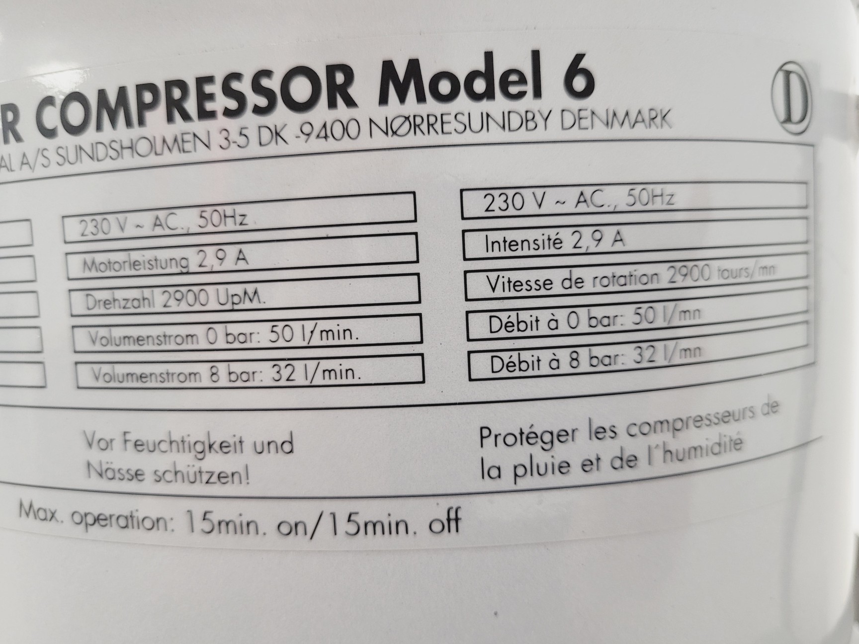 Image of Jun-Air 12-40/Model 6 Compressor 40 Litre