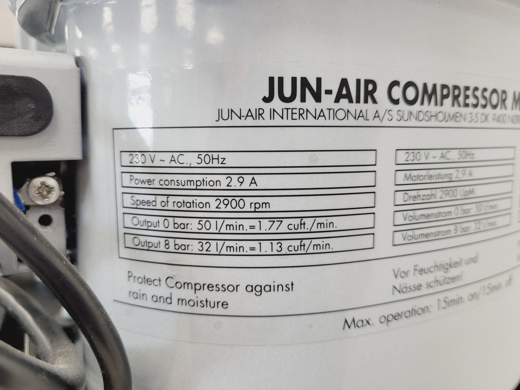 Image of Jun-Air 12-40/Model 6 Compressor 40 Litre