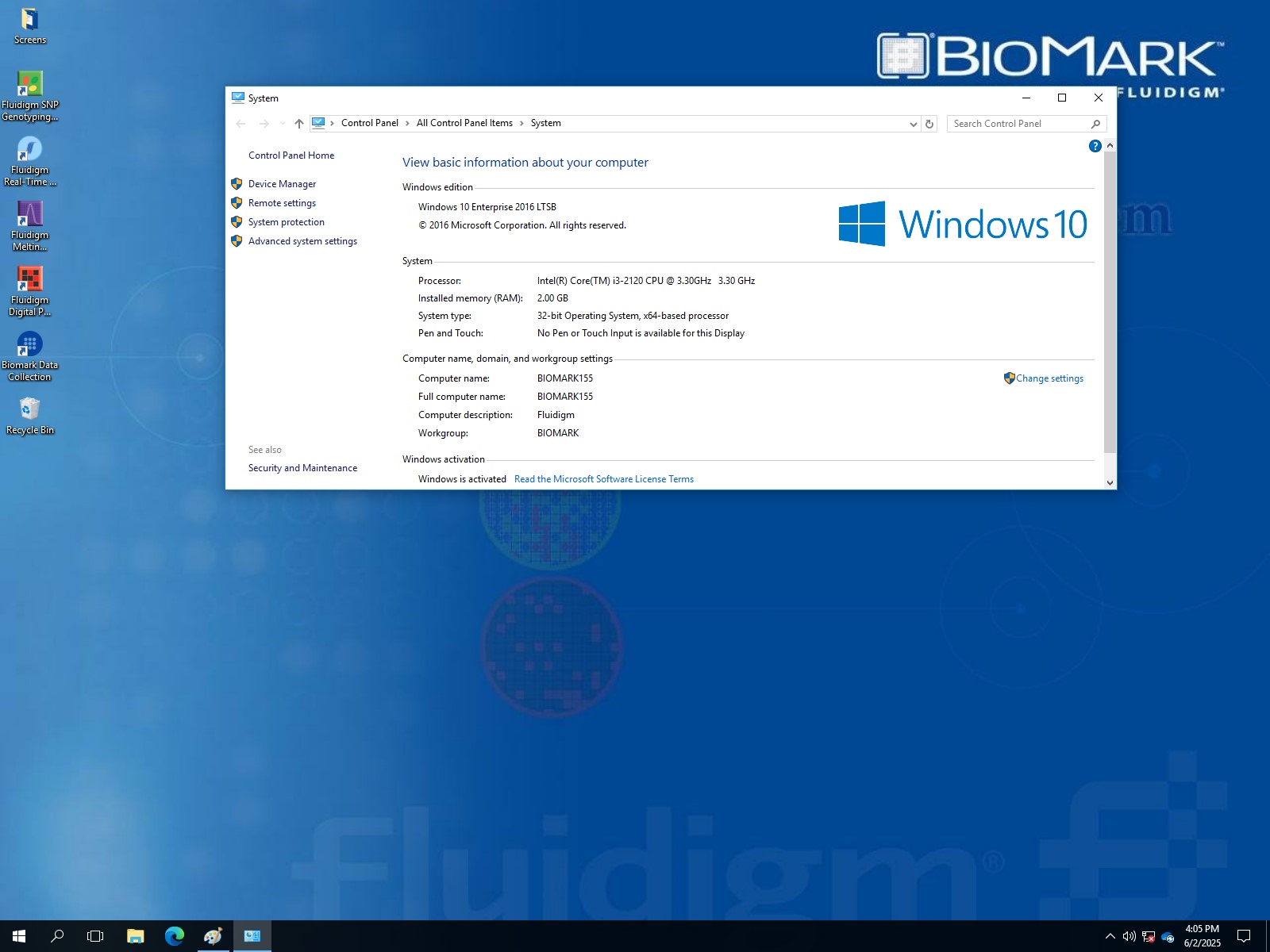 Image of Fluidigm BioMark System with MX & HX Modules w/ PC & Software Lab