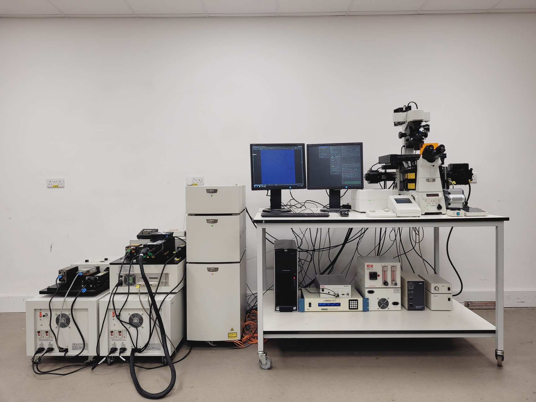 Image of Nikon Eclipse Ti-E Motorised Inverted Microscope System and A1R confocal/TIRF 