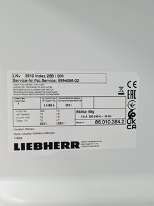 Thumbnail image of  Liebherr LKv Model Type No. 3910 MediLine Lab Refrigerator