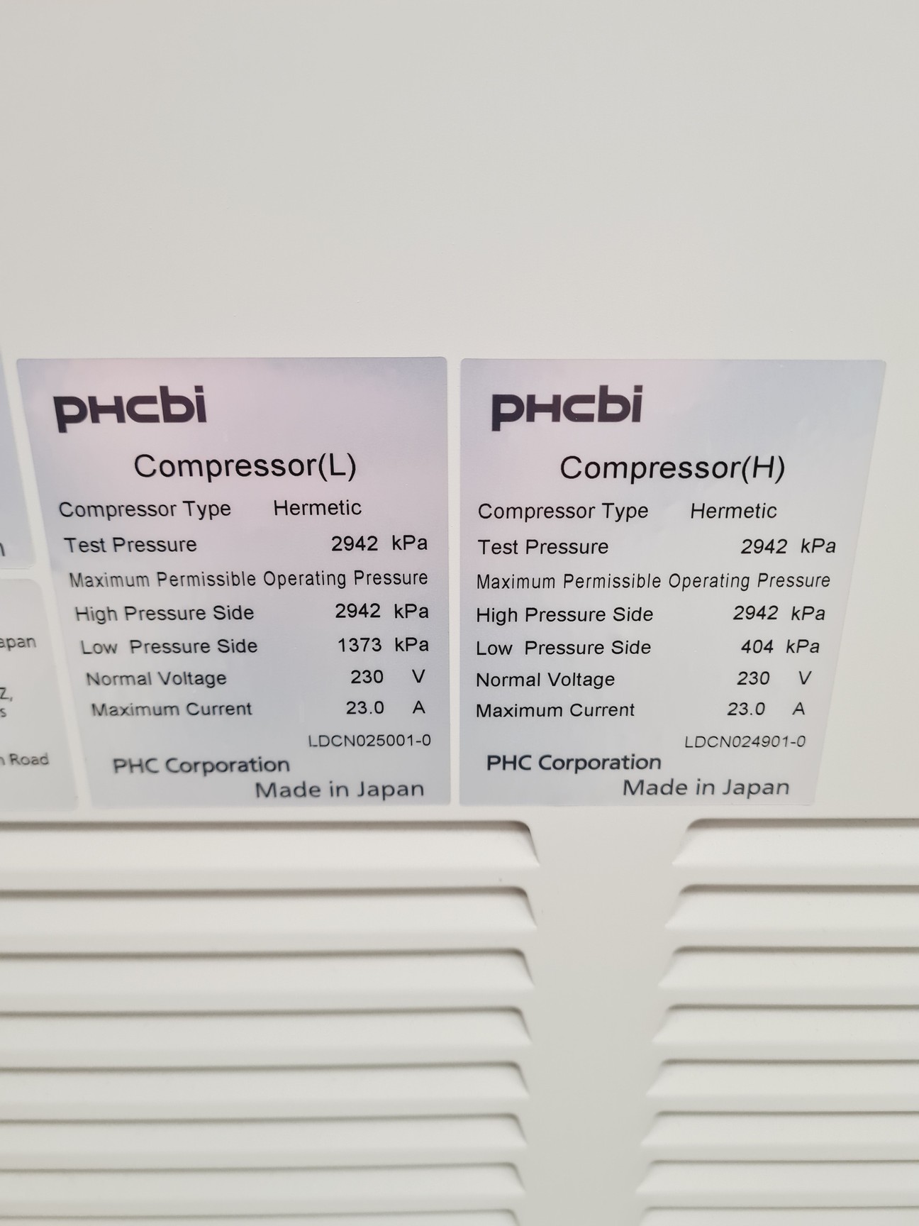 Image of PHCBI Ultra Low Temperature -150˚C Freezer MDF-C2156VAN VIP Series Lab