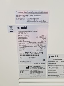 Thumbnail image of PHCBI Ultra Low Temperature -150˚C Freezer MDF-C2156VAN VIP Series Lab