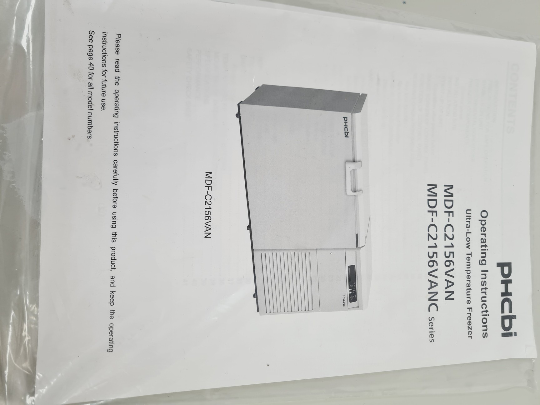 Image of PHCBI Ultra Low Temperature -150˚C Freezer MDF-C2156VAN VIP Series Lab