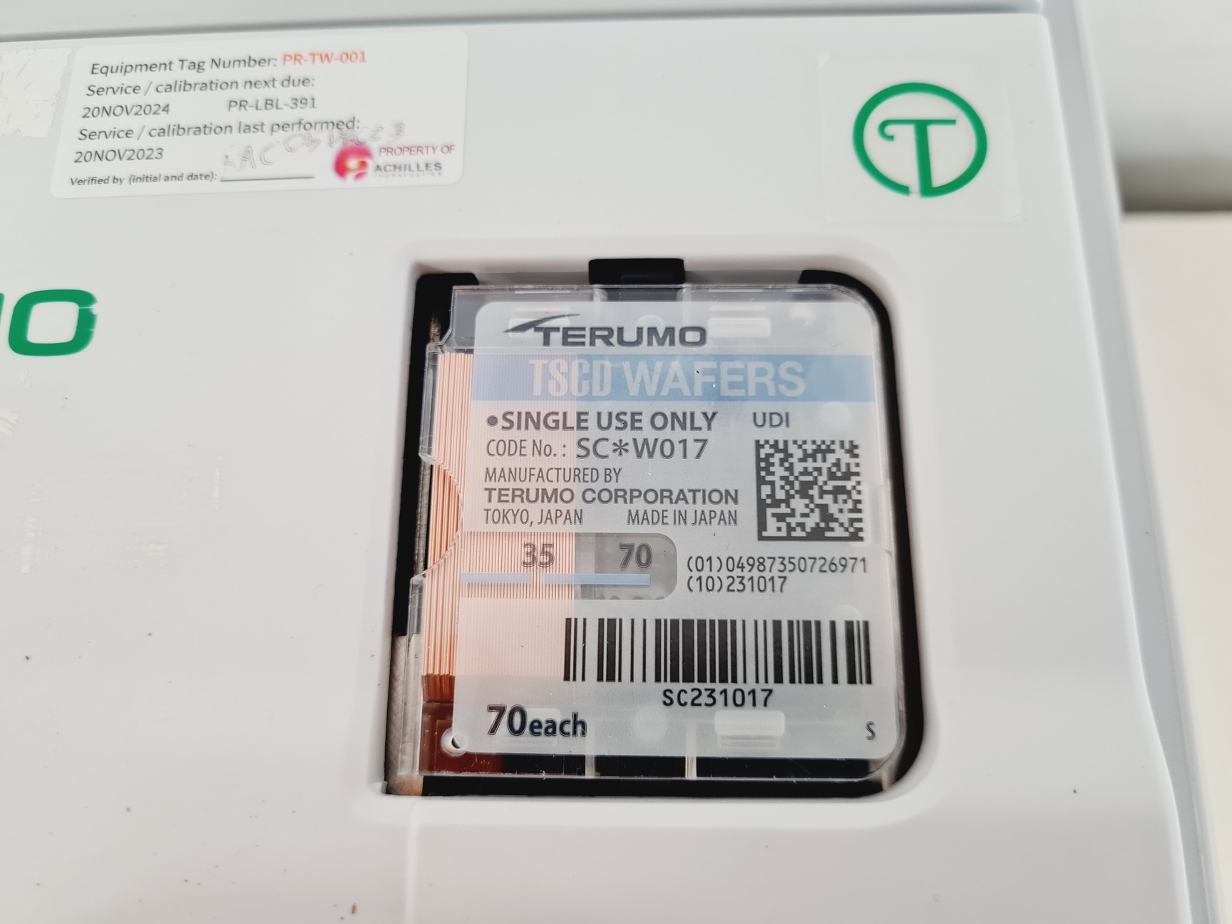 Image of Terumo TSCD-II Model Terumo Sterile Tubing Welder Lab