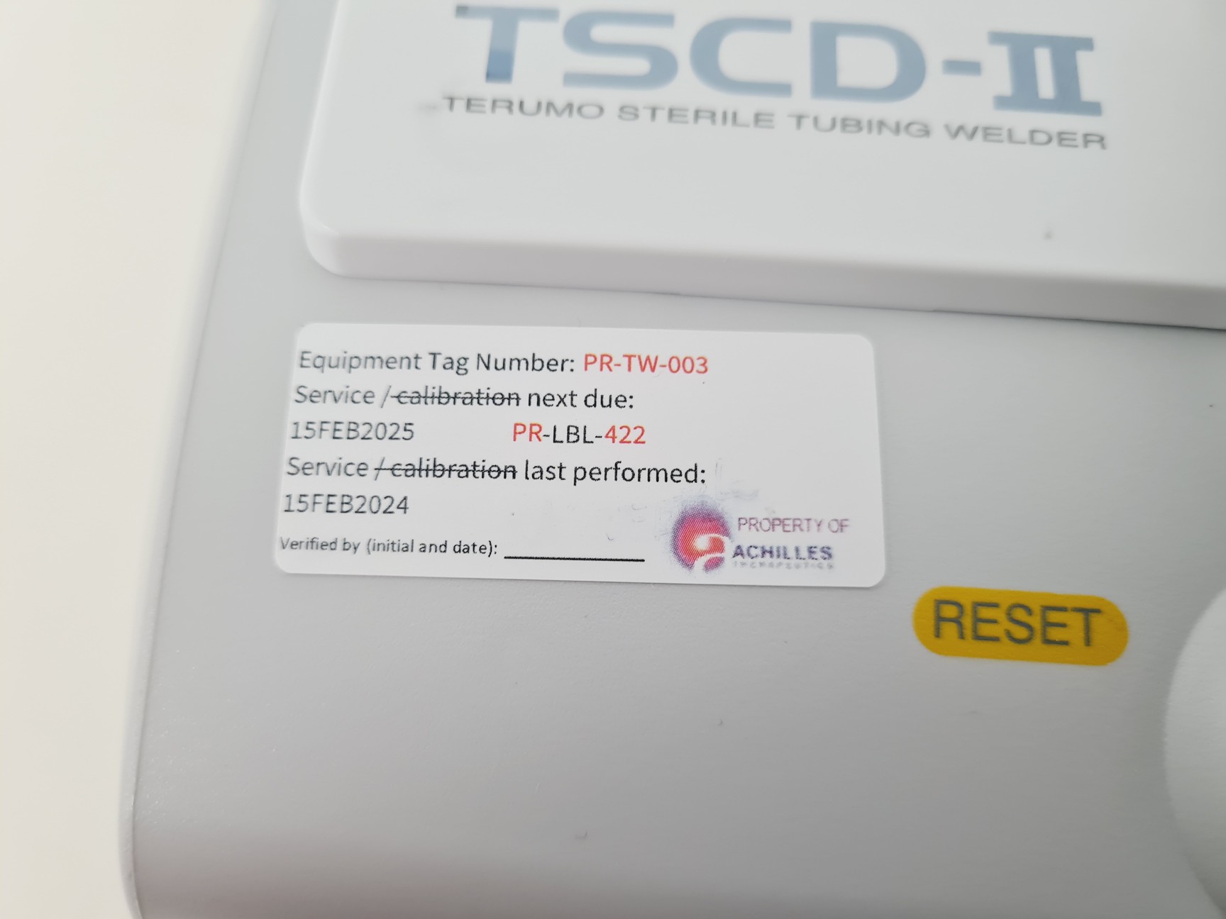 Image of Terumo TSCD-II Model Sterile Tubing Welder Lab