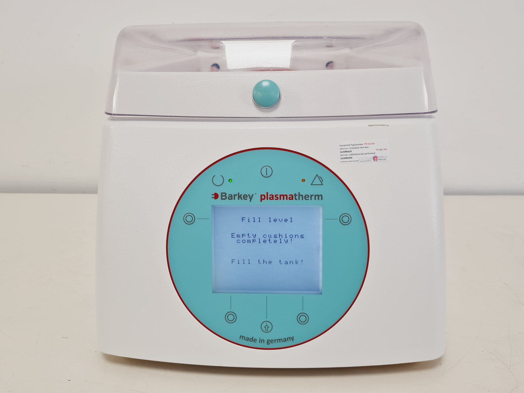 Image of Barkey Plasmatherm Blood & Plasma Bag Heating System Lab