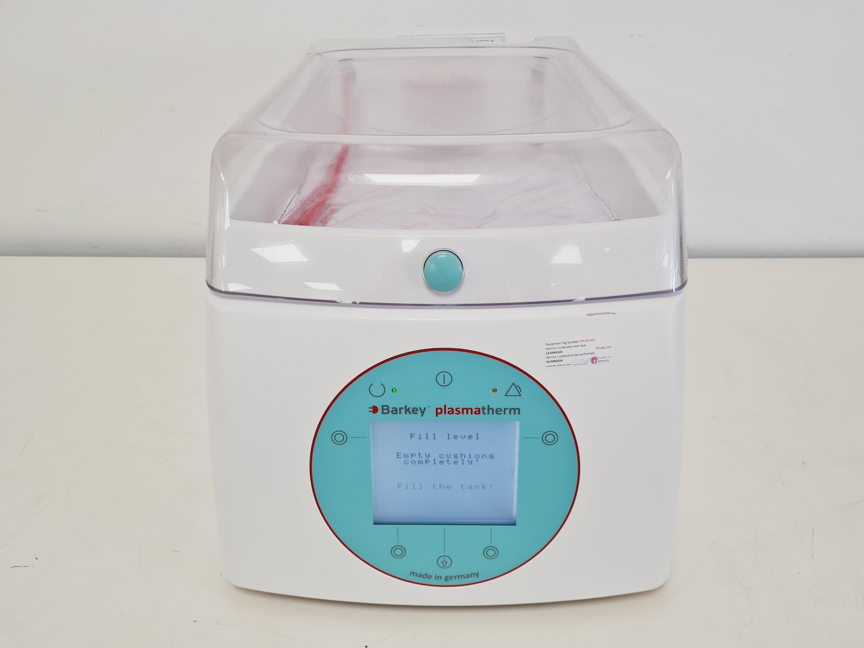 Image of Barkey Plasmatherm Blood & Plasma Bag Heating System Lab