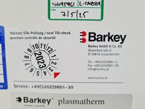 Thumbnail image of Barkey Plasmatherm Blood & Plasma Bag Heating System Lab