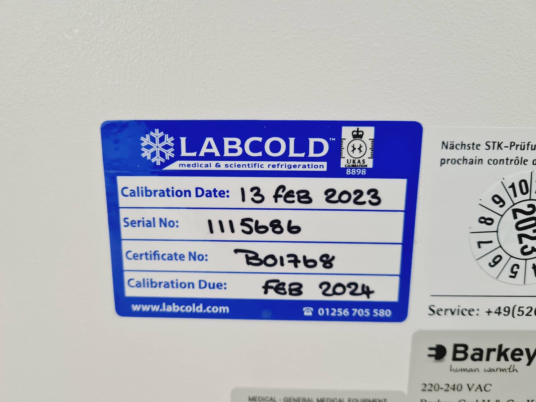 Image of Barkey Plasmatherm Blood & Plasma Bag Heating System Lab