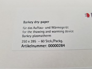 Thumbnail image of Barkey Plasmatherm Blood & Plasma Bag Heating System Lab