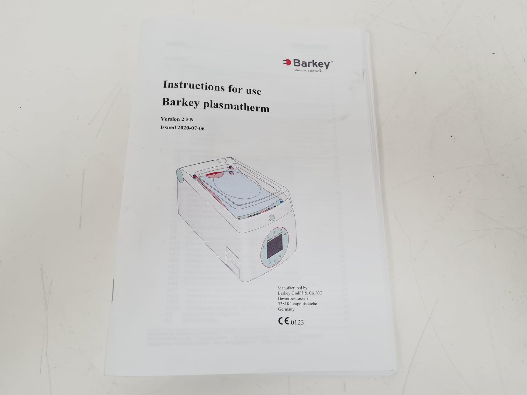 Image of Barkey Plasmatherm Blood & Plasma Bag Heating System Lab