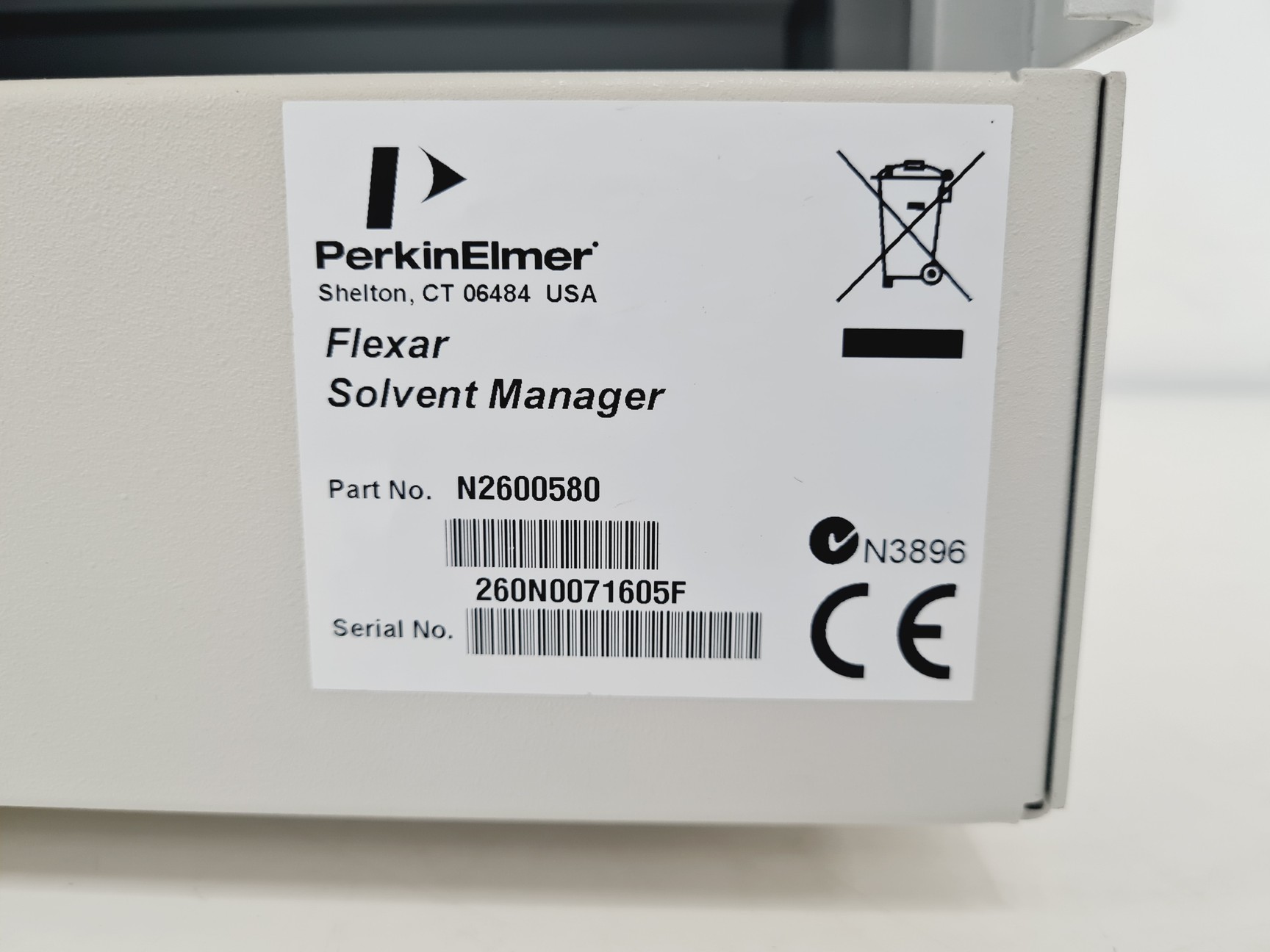 Image of Perkin Elmer Flexar Solvent Manager 5-CH Degasser Lab