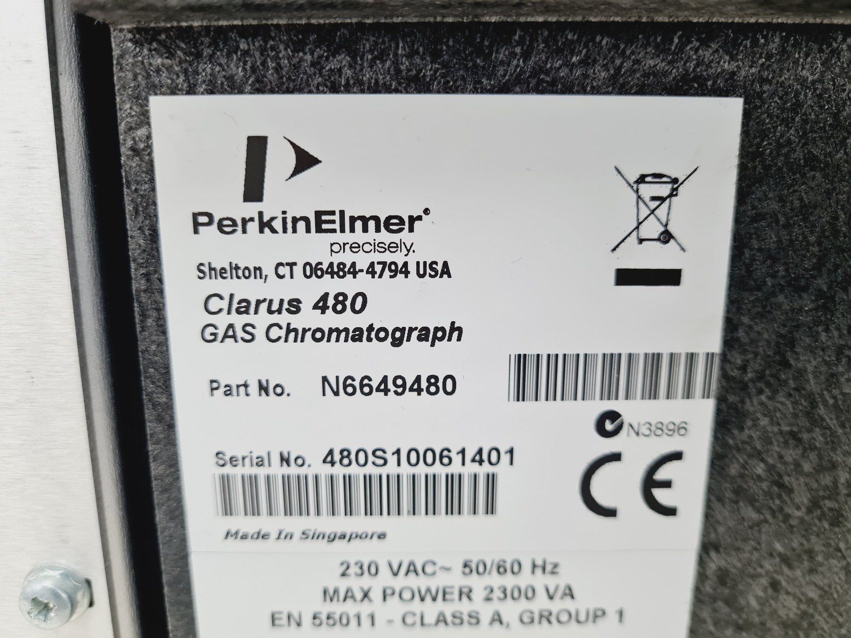 Image of Perkin Elmer GC Gas Chromatograph Clarus 480 Lab