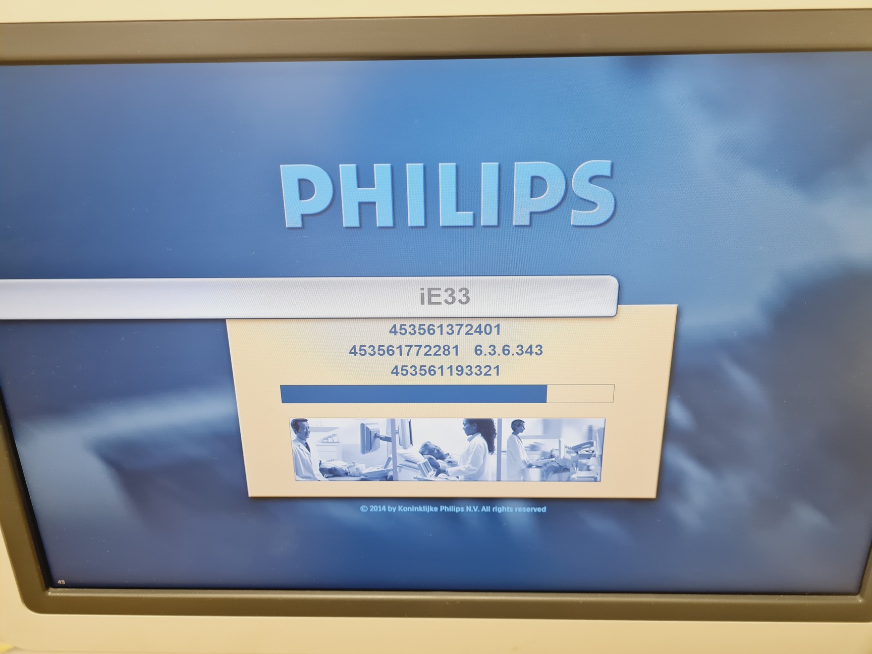 Image of Philips iE33 xMATRIX Ultrasound System w/ Sony Digital Graphic Printer UP-D897 