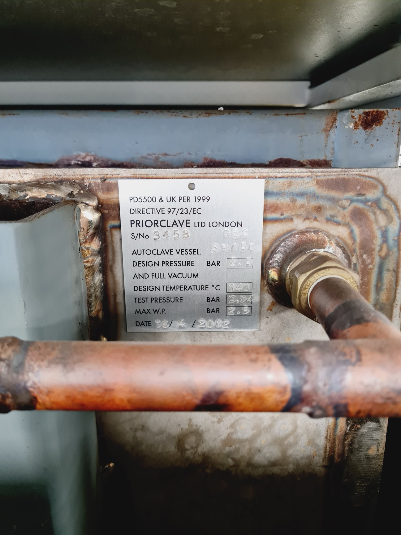 Image of Priorclave PS/RSC/SH450 Front Loading Autoclave Lab