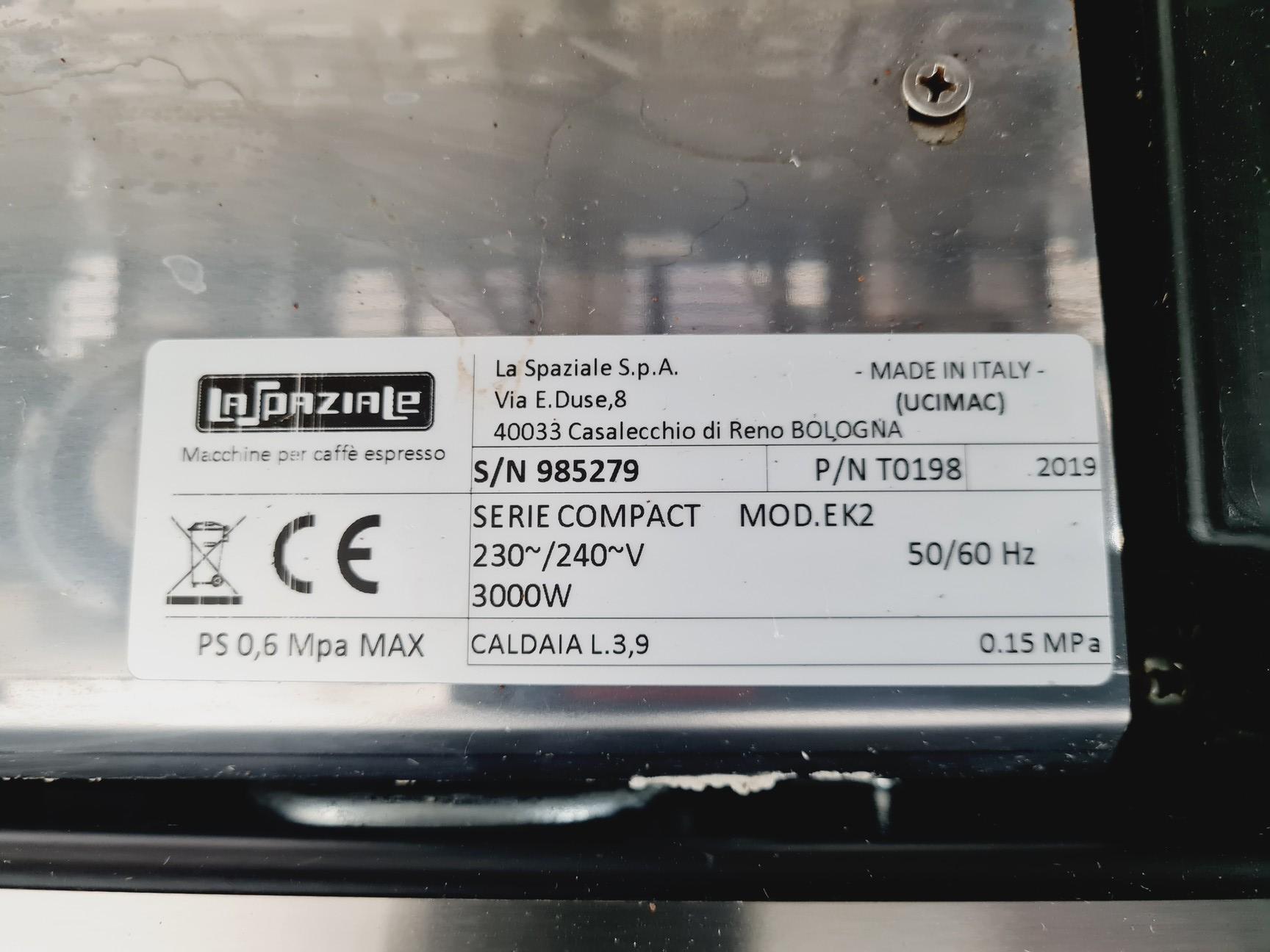 Image of La Spaziale Caffe D'antone EK2 Espresso Coffee Machine