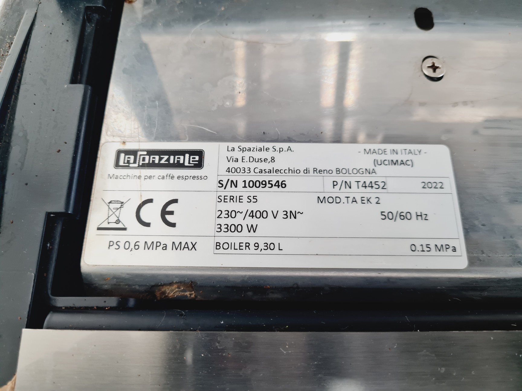 Image of La Spaziale S5 Espresso Coffee Machine