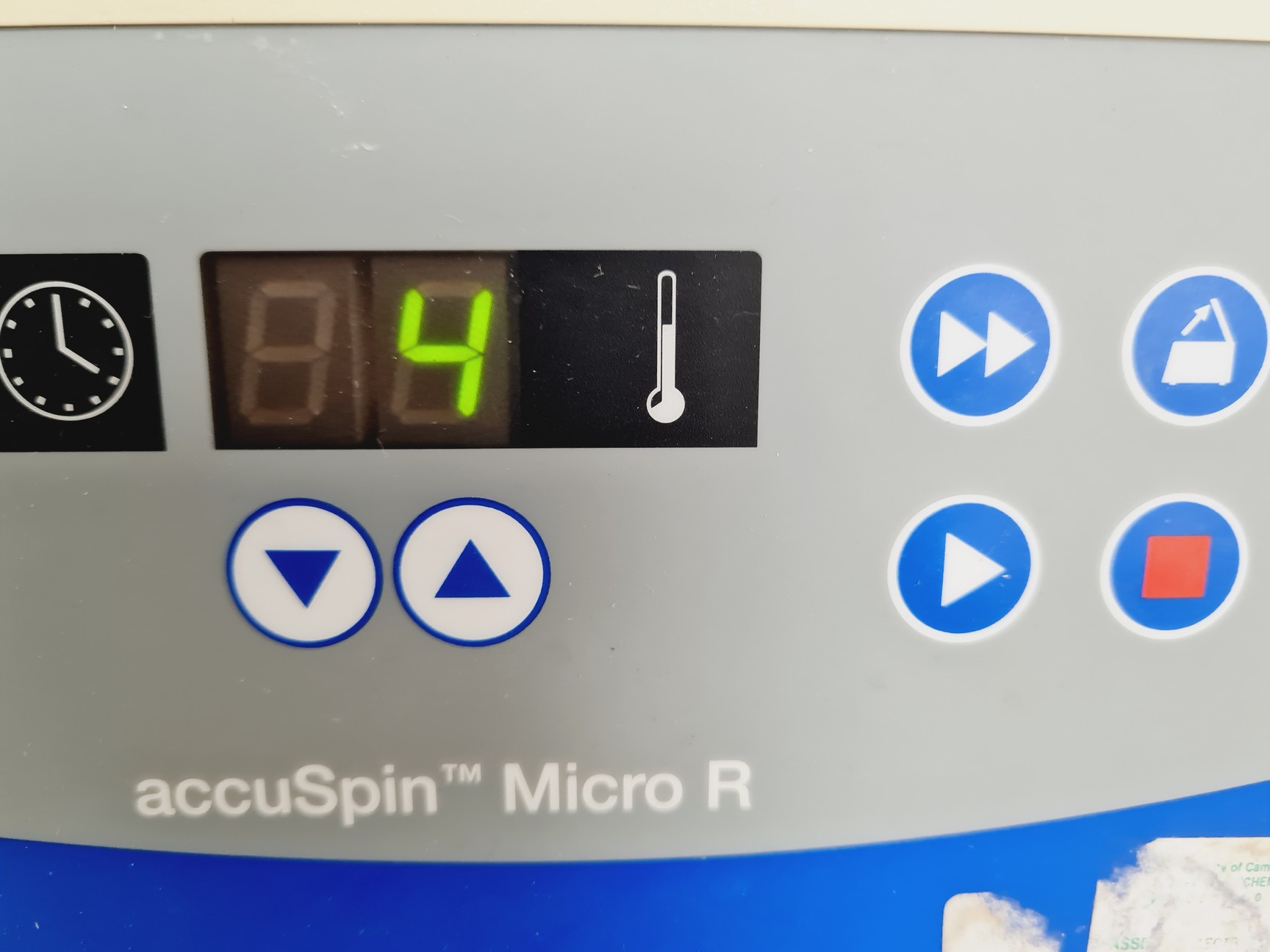 Image of Fisher Scientific AccuSpin Micro R Centrifuge w/ 3328 Rotor - Spares/Repair Lab