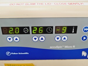 Thumbnail image of Fisher Scientific AccuSpin Micro R Centrifuge w/ 3328 Rotor - Spares/Repair Lab