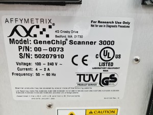 Thumbnail image of Affymetrix GeneChip Scanner 3000 System with Affymetrix Fluidics Station 450 
