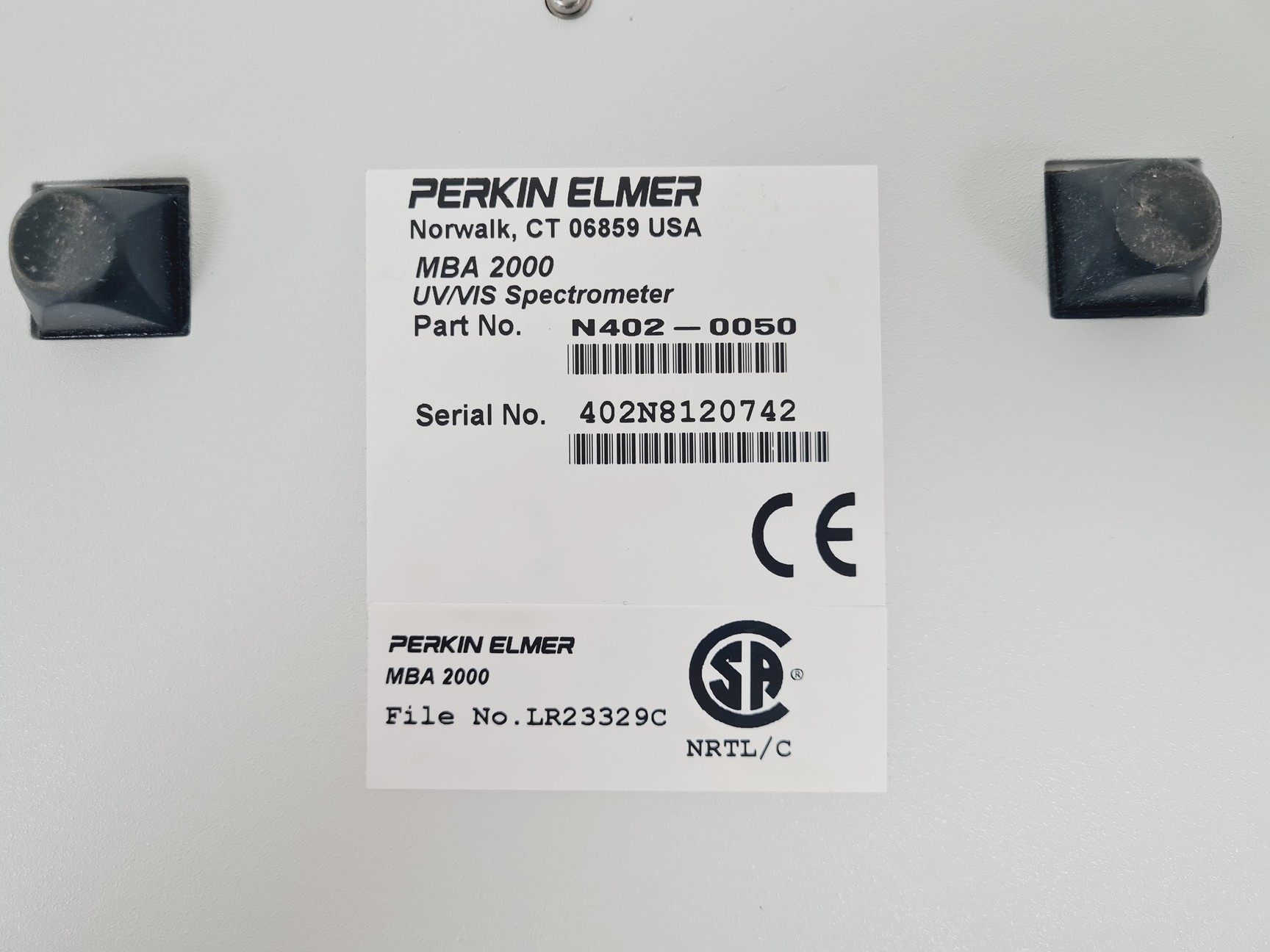 Image of Perkin Elmer MBA 2000 UV/VIS Spectrophotometer Lab