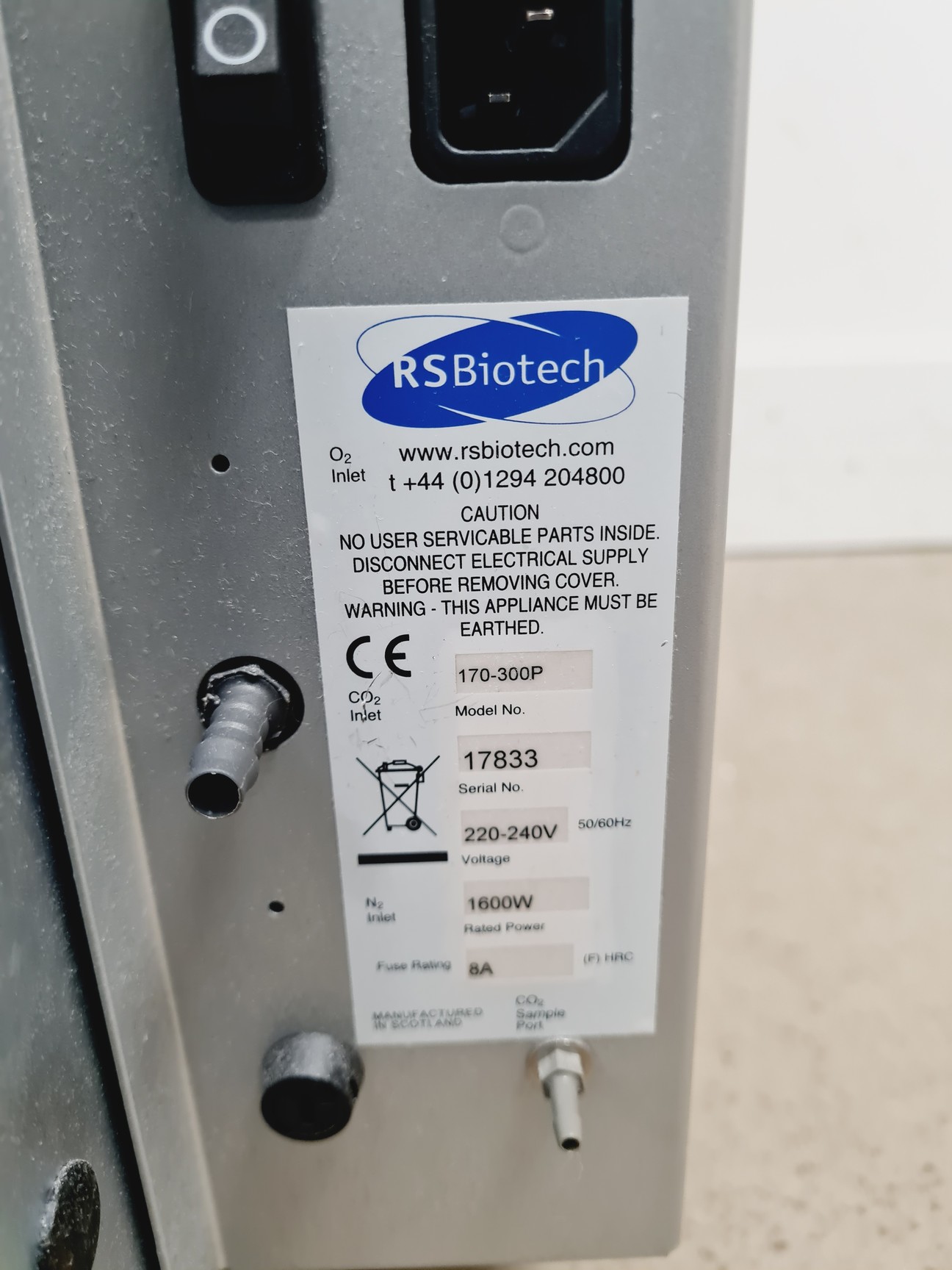 Image of RS Biotech Galaxy R+ 170-300 PLUS Incubator Spares/Repairs Lab