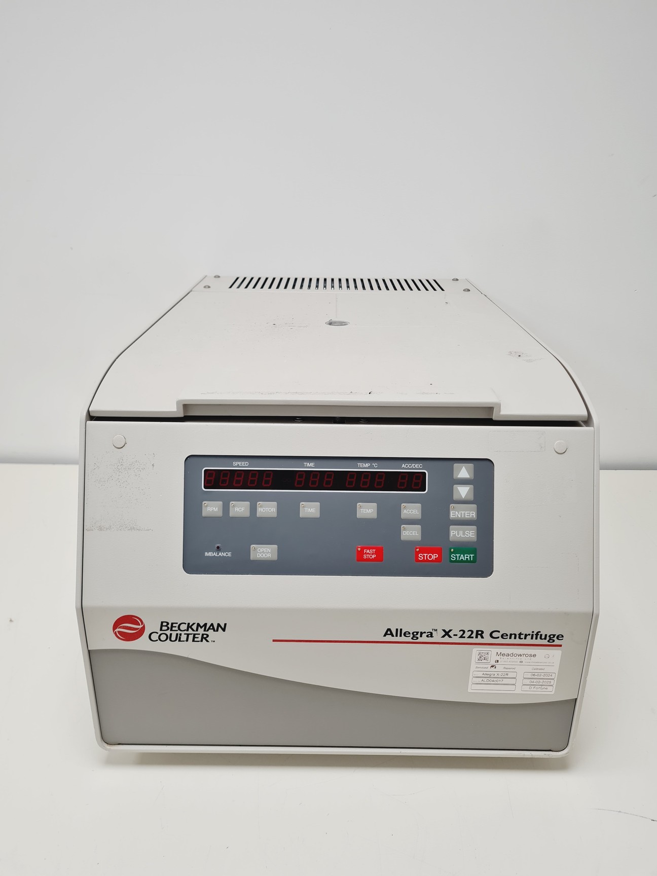Image of Beckman Allegra X-22R  Benchtop Centrifuge Spares/Repair Lab