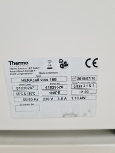 Thumbnail image of Thermo Scientific Heracell VIOS 160i CO2 Incubator