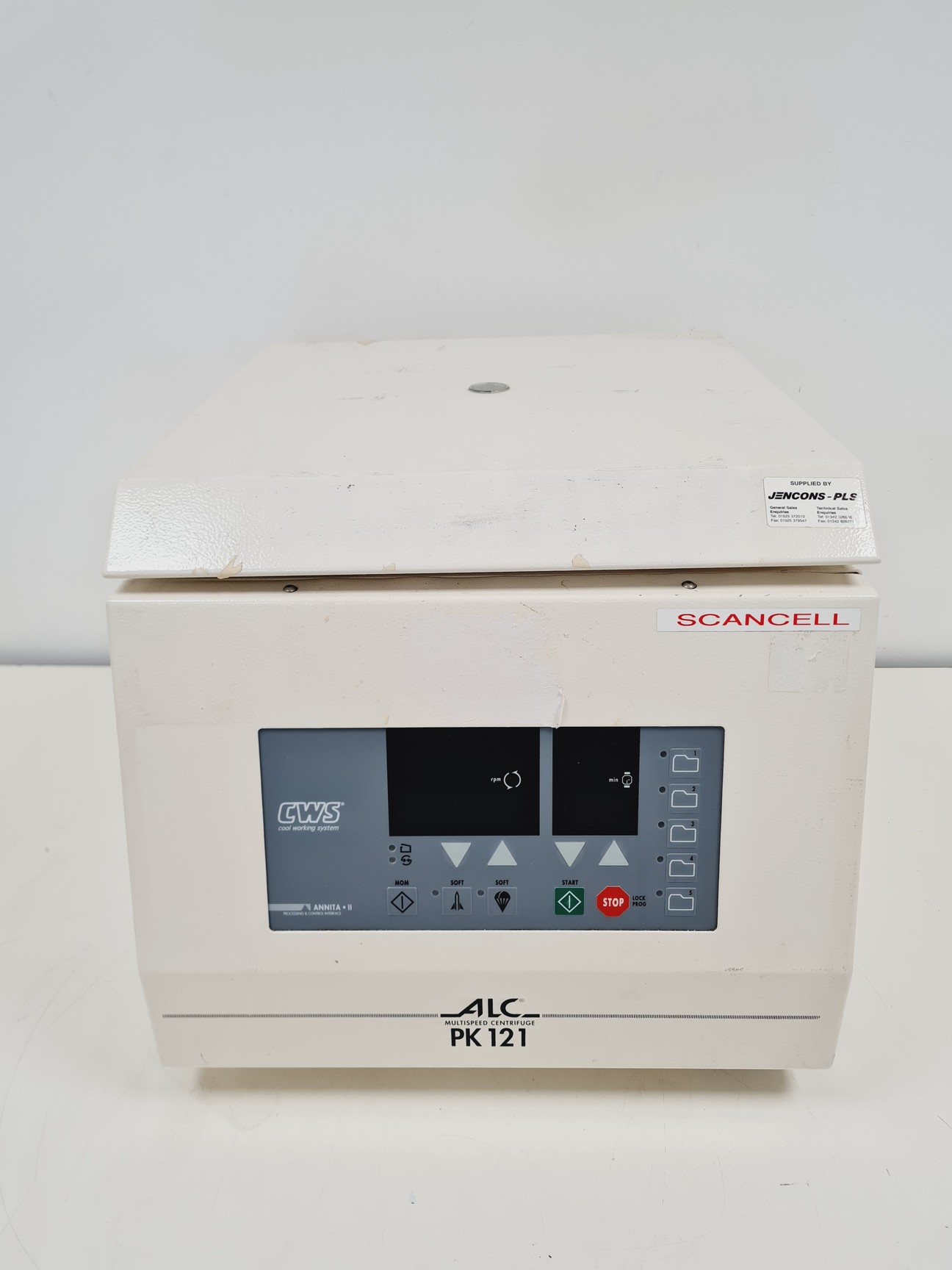 Image of ALC PK121 Multispeed Benchtop Centrifuge w/ ALC T515 Swinging Bucket Rotor Lab